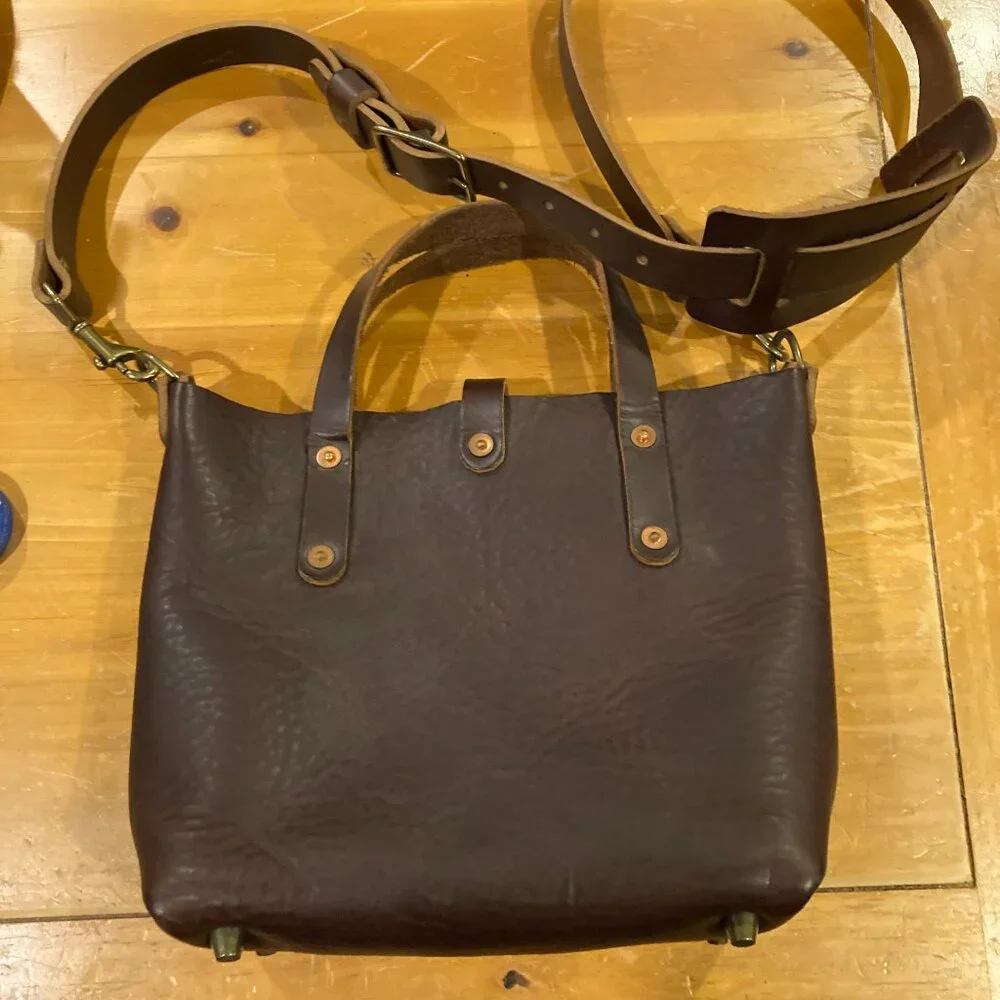 Go Forth Goods Mocha Mini Avery Crossbody Tote - Picture 2 of 10